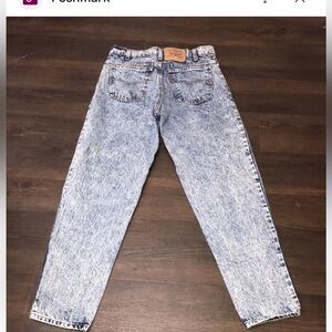 VINTAGE LEVIS BUTTON FLY ACID WASH JEANS WOMENS JUNIORS SIZE 11 *